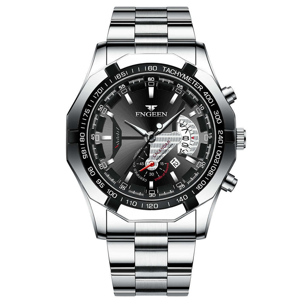 Creative New Calendar Waterproof Large Dial Watch