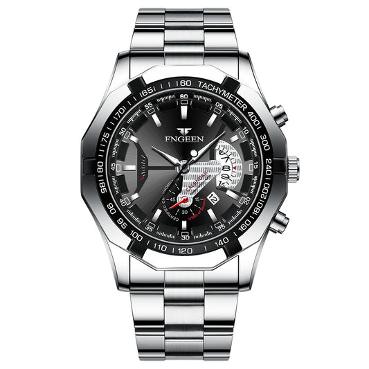 Creative New Calendar Waterproof Large Dial Watch